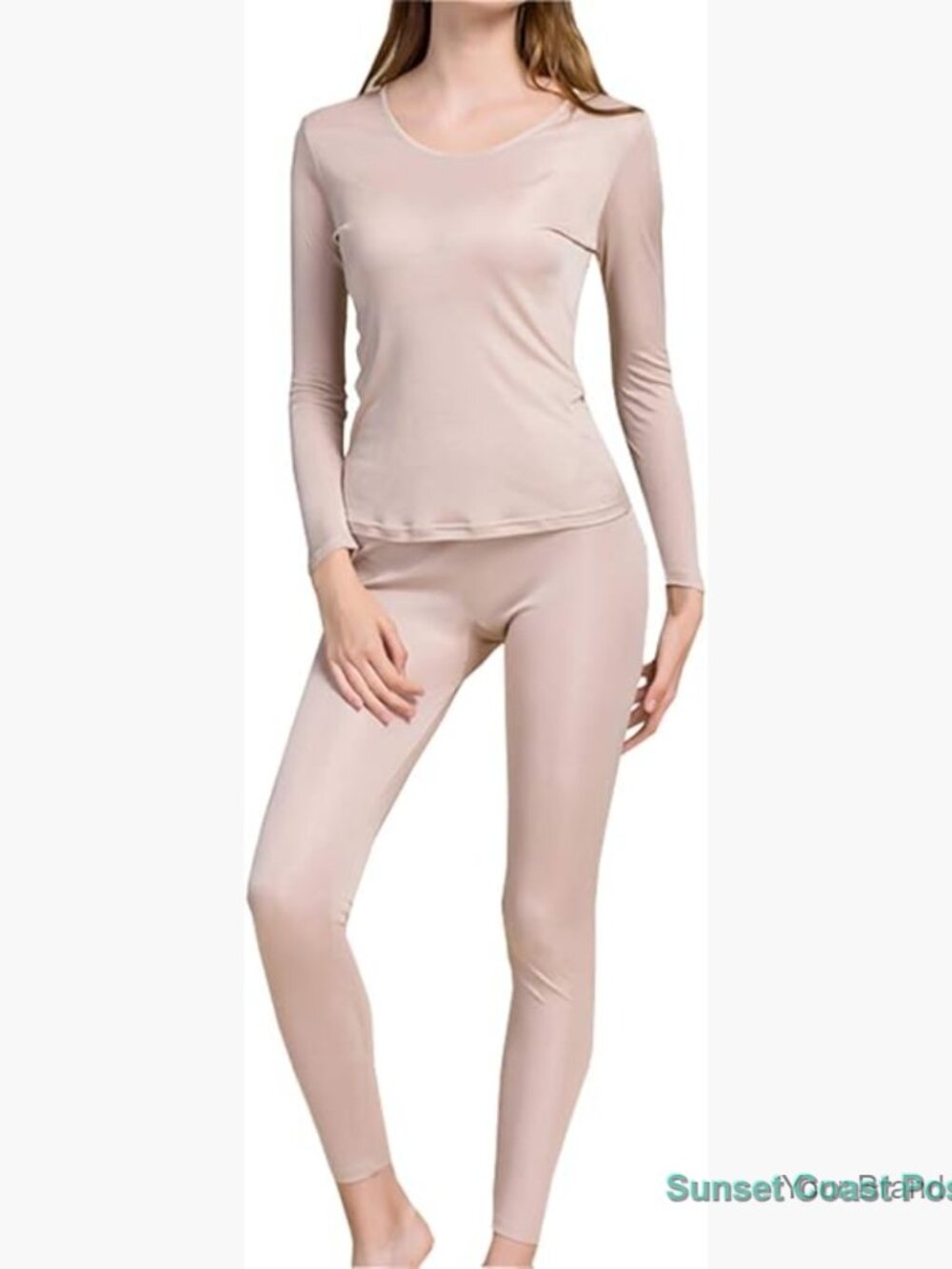 Womens Silk Long Underwear Thermal Base Layer Set